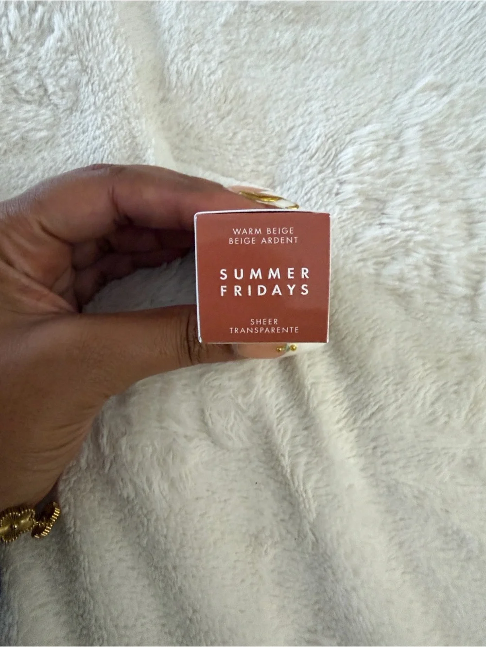 Summer Fridays Lip Oil in Warm Beige - White Packaging